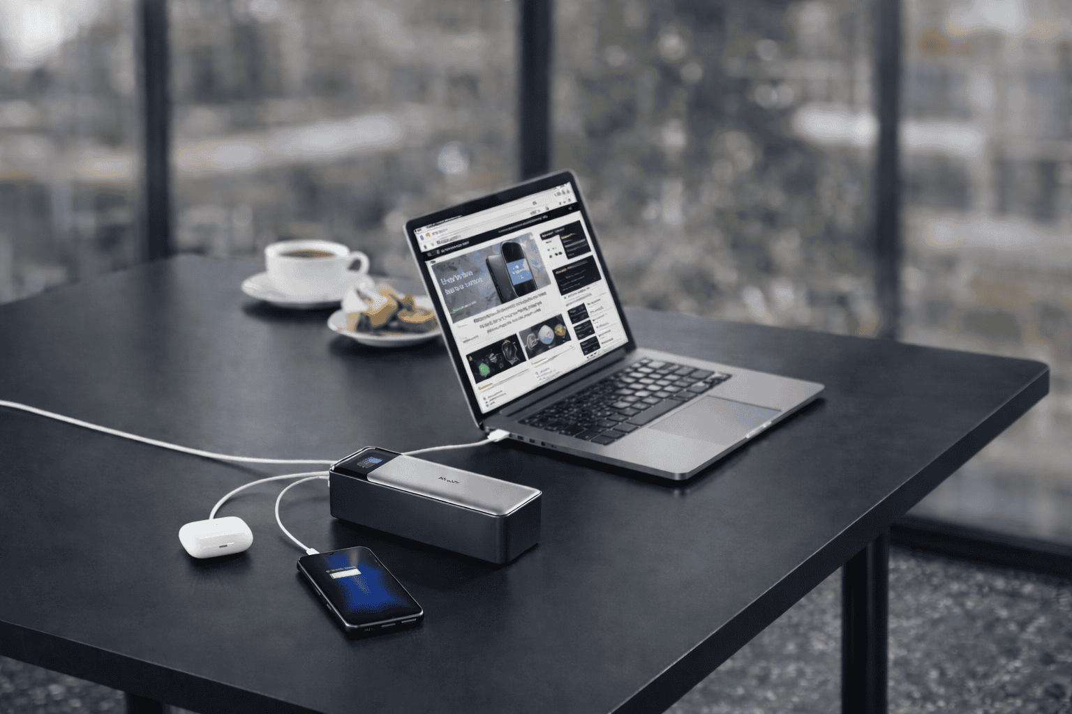 Best laptop power banks 2026, charging a laptop at an airport