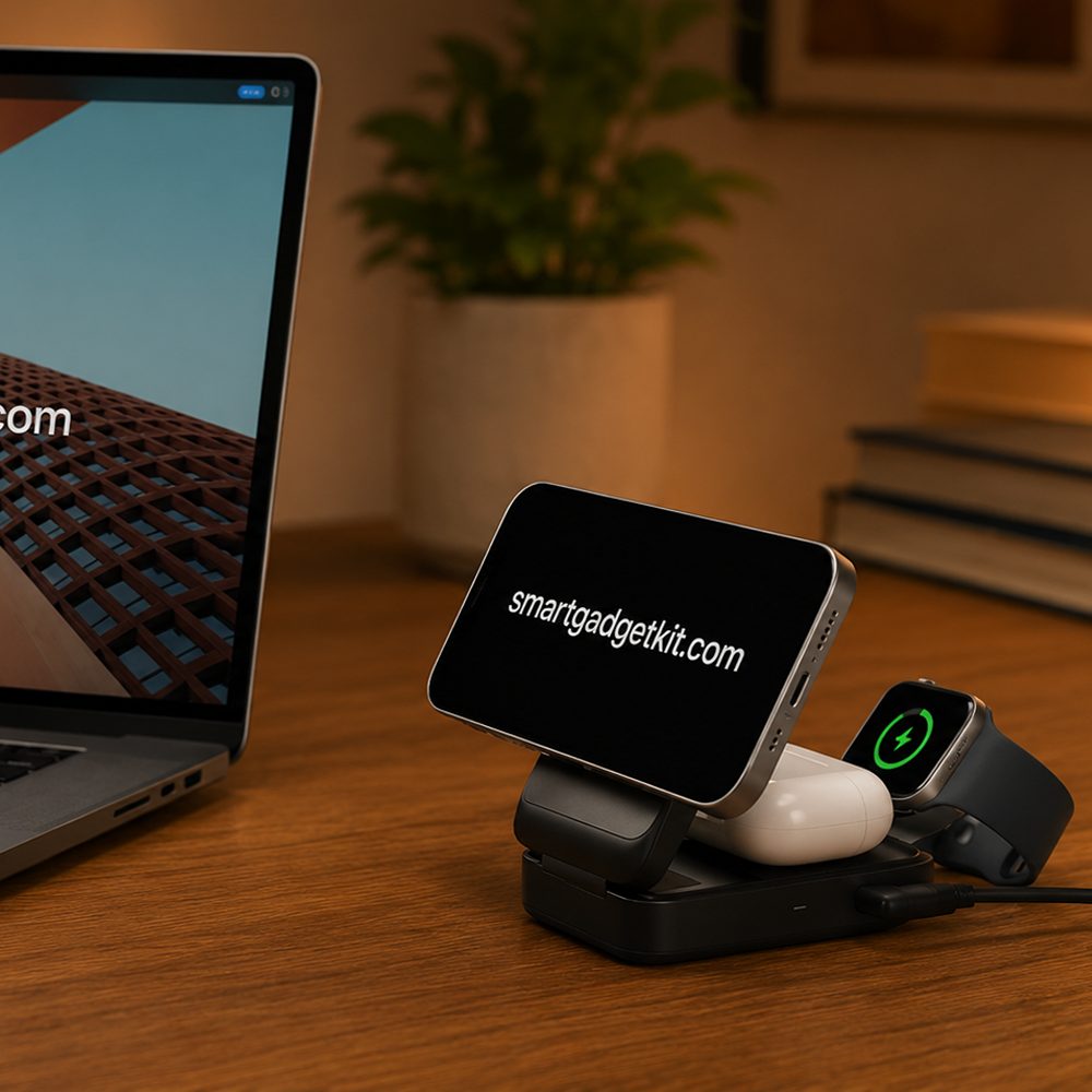 Anker MagGo 3-in-1 Qi wireless charger station, Qi2 15W