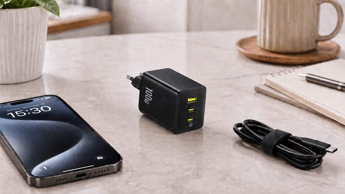 Baseus EnerFill FE11 100W 3-port USB-C laptop charger