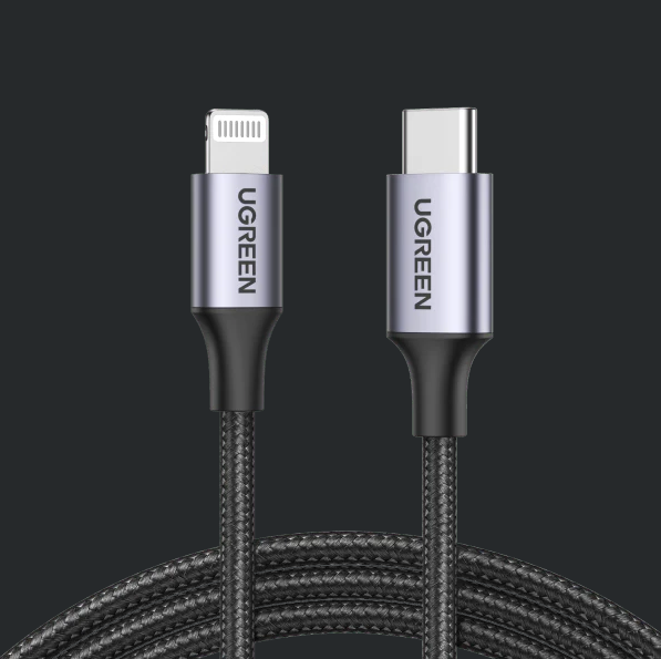 UGREEN MFi braided USB-C to Lightning cable, our best pick for older iPhones